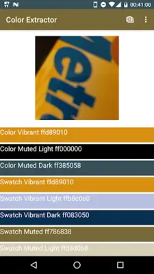 Color Extractor android App screenshot 0